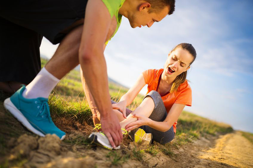 Diggers Rest Podiatry - woman with ankle injury